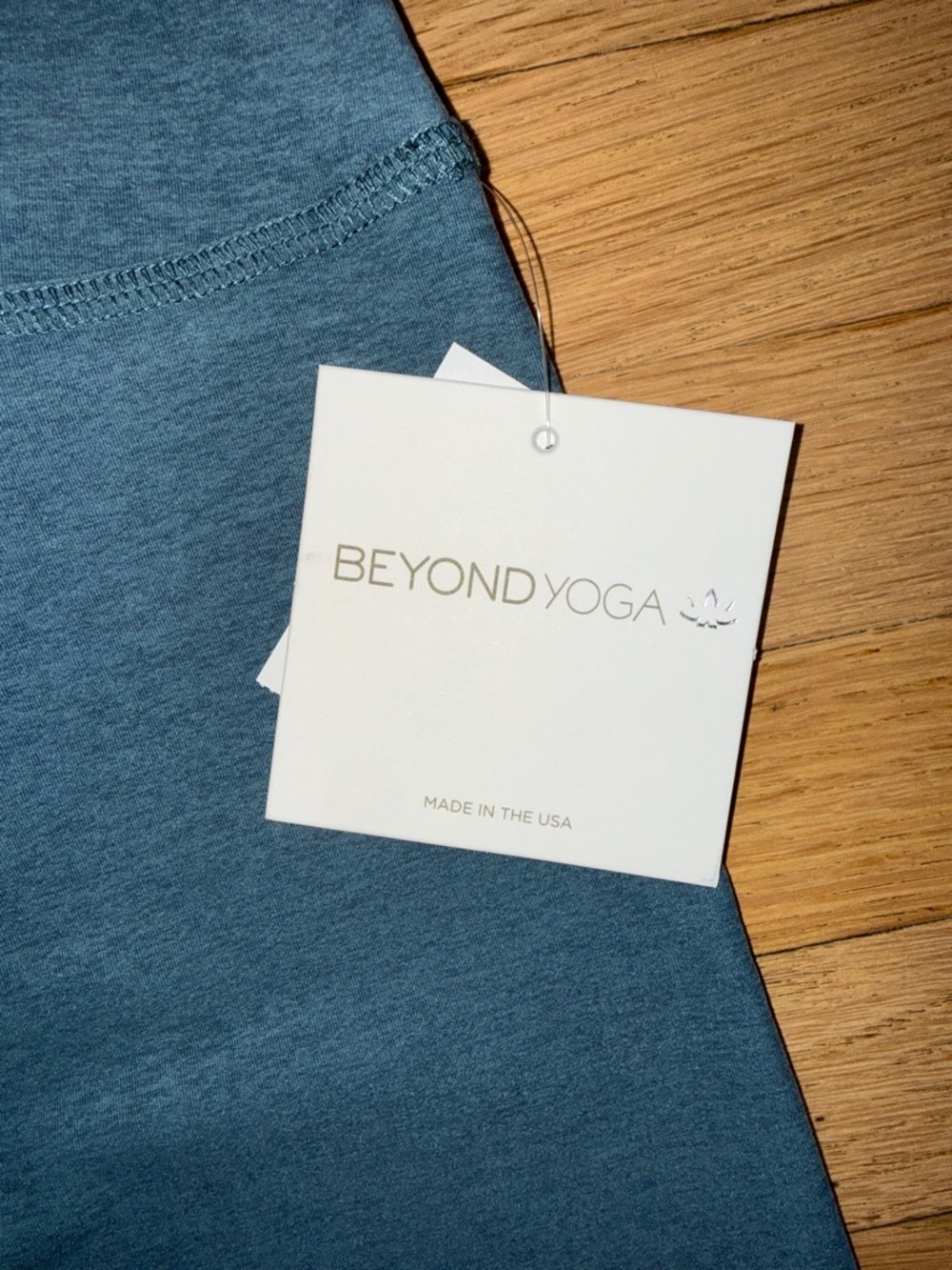 Beyond Yoga Women's High-Rise Slate Blue Leggings - Picture 3 of 5